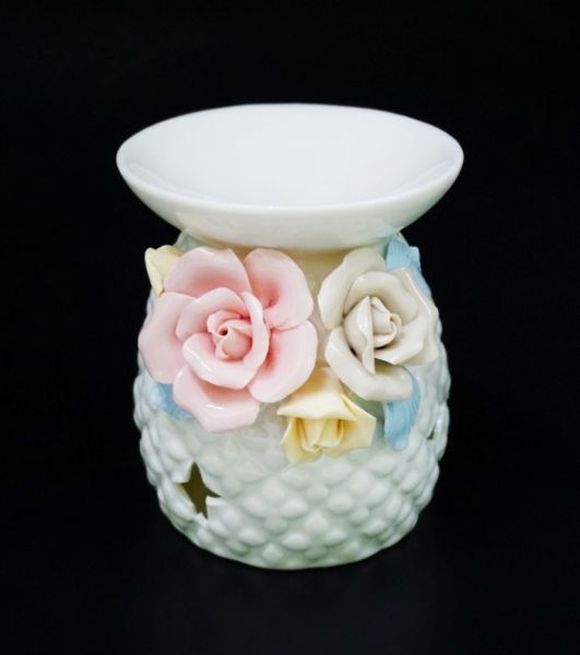 Аромалампа керамическая с цветами "3B"