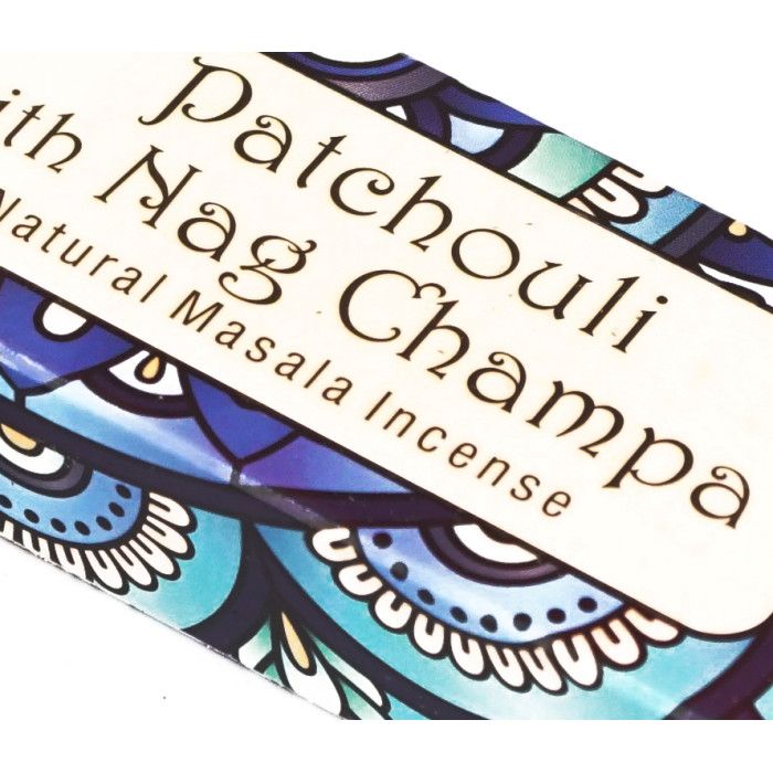 Аромапалички Пачулі + Наг Чампа NAMASTE INDIA PATCHOULI + NAG CHAMPA 15 грам
