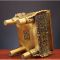 Курильниця для пахощів прямокутна на ніжках бронзова