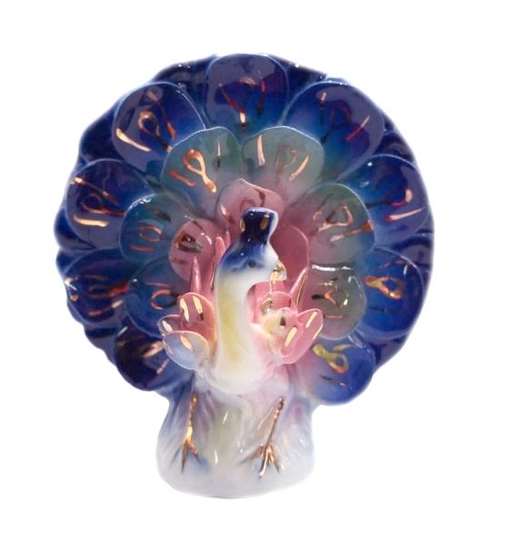 Статуетка Павич кольоровий фаянс