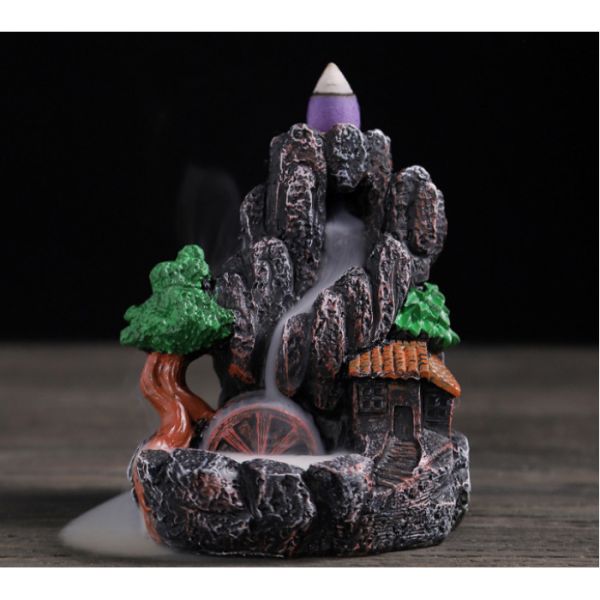 Подставка под благовония Жидкий дым из полистоуна "Деньги текут рекой"