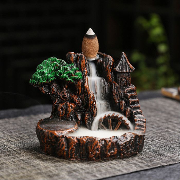 Підставка під пахощі Рідкий дим з полістоуну "Краєвидна вежа"