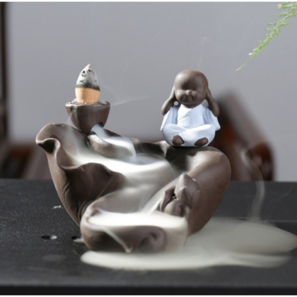 Підставка для пахощів Рідкий дим "Спіраль Нічого не чую" керамічна