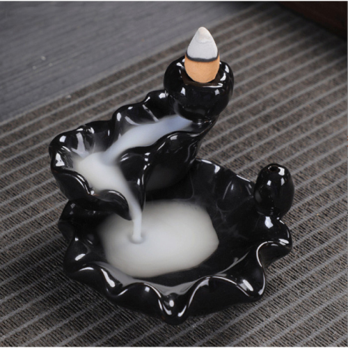 Подставка для благовоний Жидкий дым керамическая "Лотосный пруд"