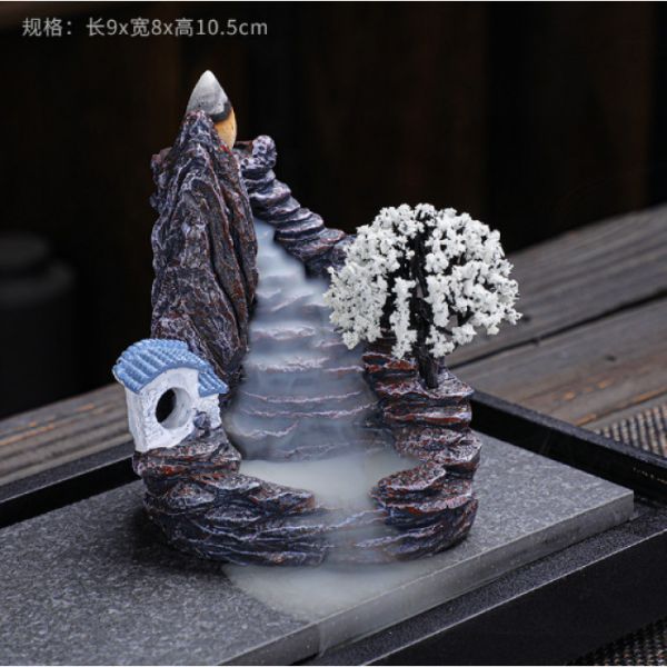 Підставка для пахощів "Рідкий дим" полістоун "Місячна брама"